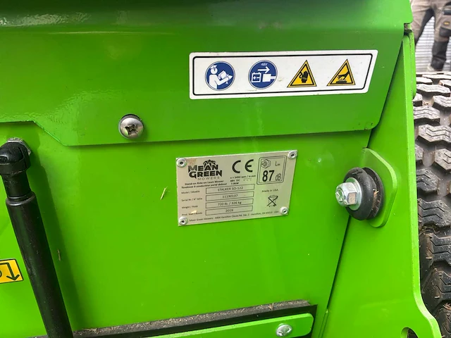 2019 - mean green - stalker - ride on lawn mower - afbeelding 7 van  11