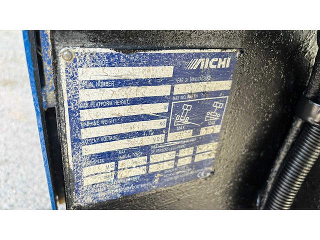 2019 aichi sv06e1nl compacte hoogwerker (42h!) - functioneel - afbeelding 5 van  5