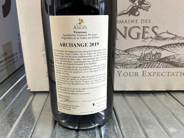 2019 archange domaine des anges rode wijn (12x) - afbeelding 4 van  5