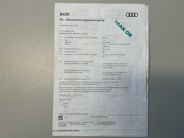 2019 audi a6 personenauto - afbeelding 21 van  30