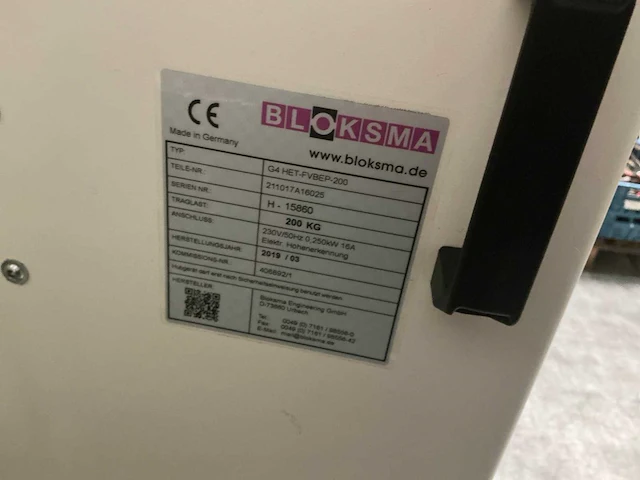 2019 bloksma - ga het-fvbep-200 - mobiel lift systeem - afbeelding 12 van  15