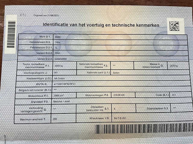2019 bmw 745e plug-in hybrid (7-reeks) - full option - afbeelding 37 van  53