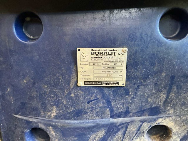 2019 boralit fieldmaster werftank - afbeelding 4 van  4
