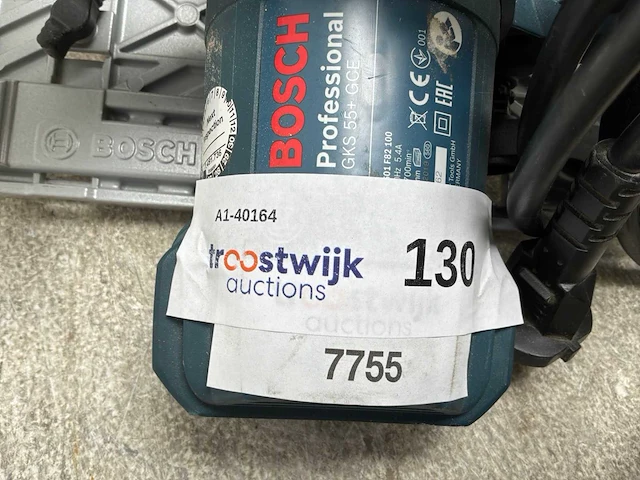 2019 bosch gks 55 gce handcirkelzaag - afbeelding 5 van  7