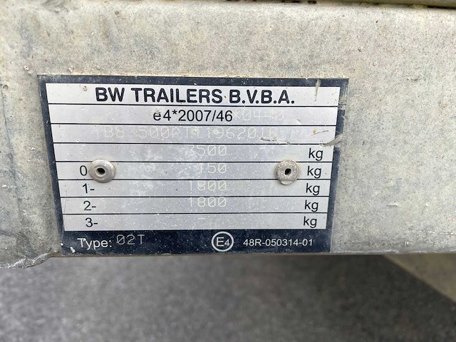 2019 bw trailers aanhangwagen - afbeelding 8 van  21