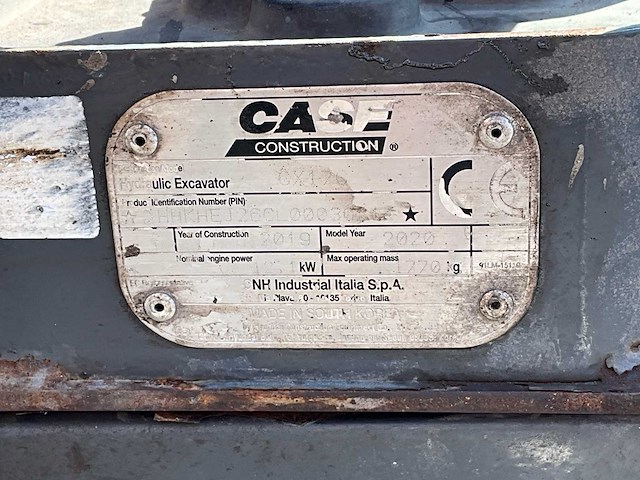 2019 case cx17c minigraafmachine - afbeelding 5 van  21