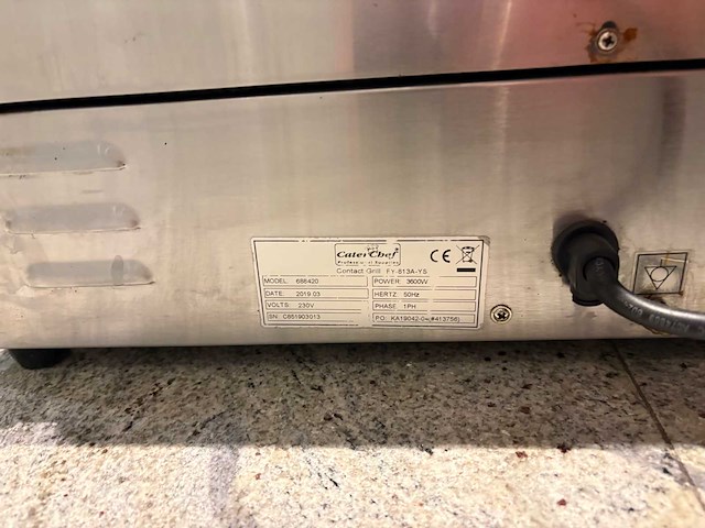 2019 caterchef contact grill fy-813a-ys bak- en grillapparaat - afbeelding 5 van  5