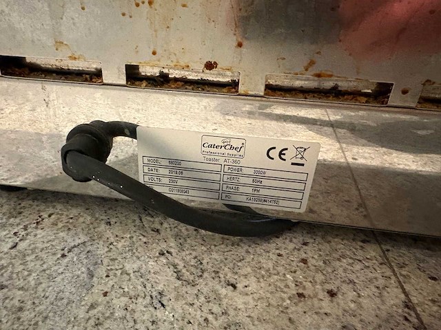 2019 caterchef toaster at360 bak- en grillapparaat - afbeelding 4 van  5
