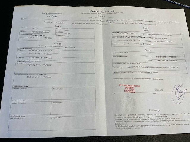 2019 daf xf 530 vrachtwagen - trekker - afbeelding 17 van  28