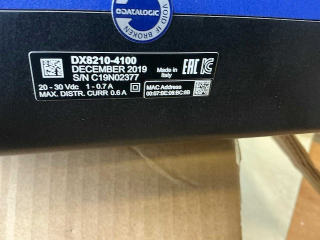 2019 datalogic dx8210-4100 industriële barcodescanner - afbeelding 6 van  7