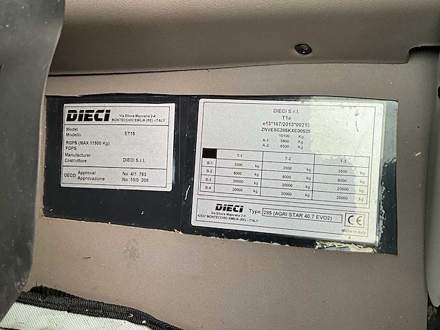 2019 dieci agri ster 40.7 evo2 telehandler - afbeelding 6 van  33