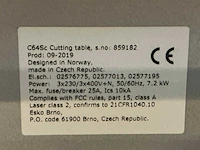 2019 esko-graphics kongsberg c64sc snij-/freesmachine - afbeelding 13 van  14