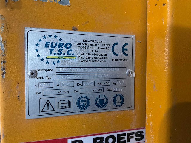 2019 euro t.s.c. cce505 lintzaag - afbeelding 7 van  7
