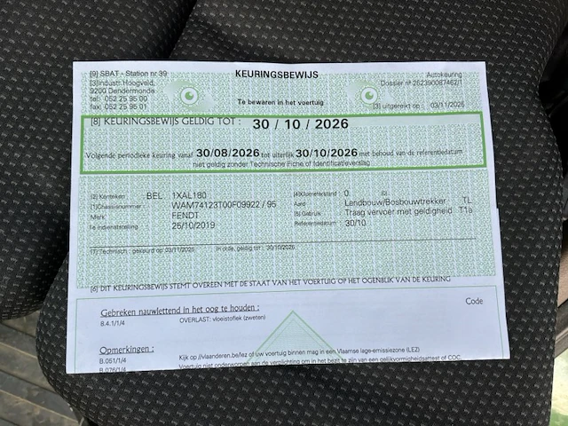2019 fendt 720 vario vierwielaangedreven tractor - afbeelding 41 van  48