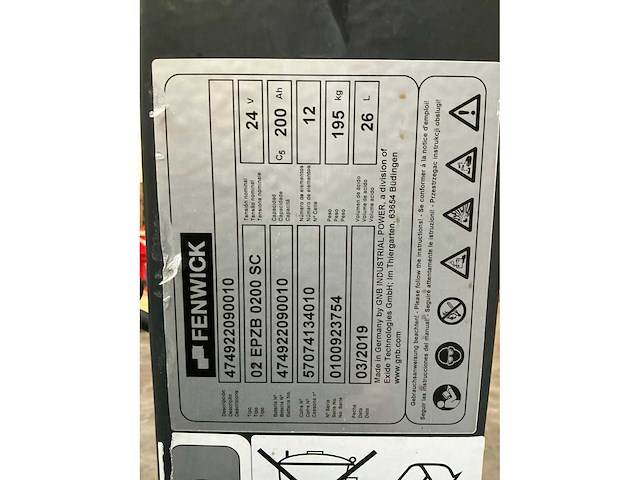 2019 fenwick l10 stapelaar - afbeelding 16 van  23