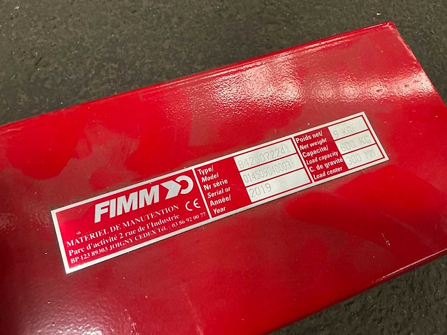 2019 fimm lasthaak voor heftruck - afbeelding 5 van  5