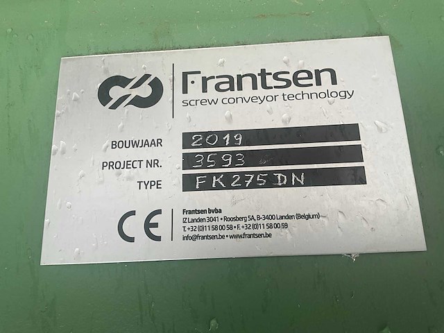2019 frantsen fk275db schroeftransporteur - afbeelding 4 van  12