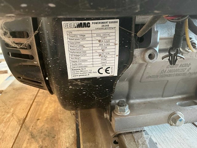 2019 genmac powersmart g6000e stroomgenerator - afbeelding 4 van  7