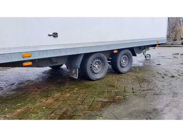 2019 hapert al gesloten aanhangwagen mtm3500 - dubbele as - gekeurd - afbeelding 2 van  32