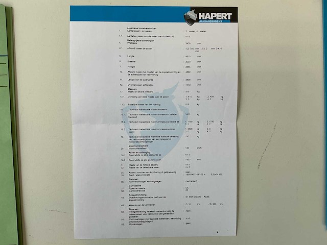 2019 hapert ta gesloten aanhangwagen - afbeelding 8 van  18