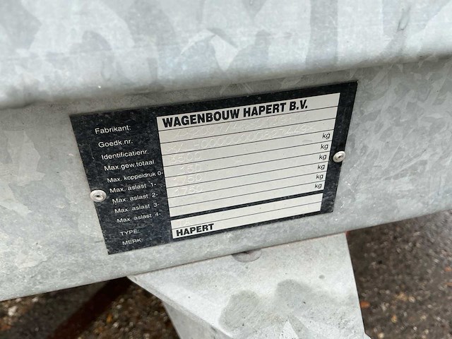 2019 hapert ta gesloten aanhangwagen - afbeelding 16 van  18