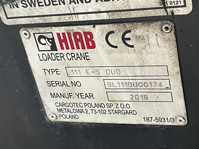 2019 iveco 400 stralis x-way kraanwagen - afbeelding 5 van  27