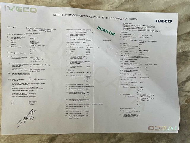 2019 iveco daily 35s18 - 3l - automaat- airco lichte vracht - afbeelding 47 van  52