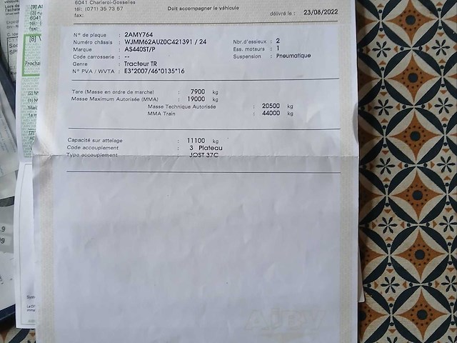 2019 iveco stralis as440st/p 4x2 vrachtwagen - afbeelding 69 van  73