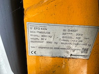 2019 jungheinrich efg 430k vorkheftruck - afbeelding 8 van  22