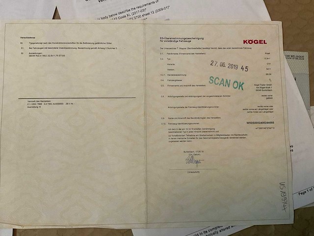 2019 kögel sn 24 oplegger - afbeelding 11 van  23