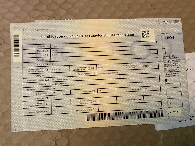 2019 kögel sn 24 oplegger - afbeelding 13 van  23