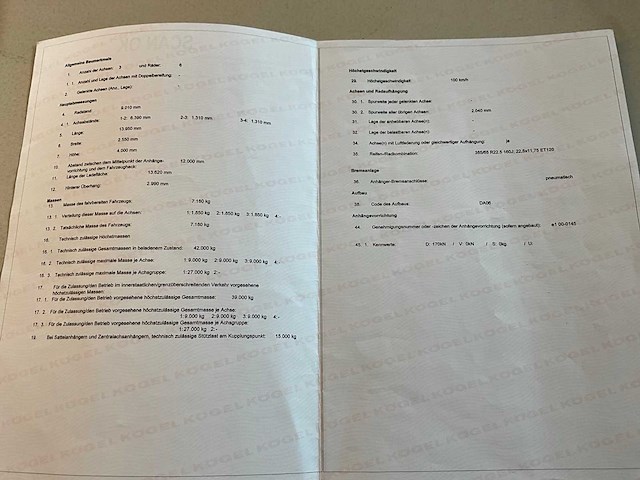 2019 kögel sn 24 schuifzeiloplegger - afbeelding 18 van  26