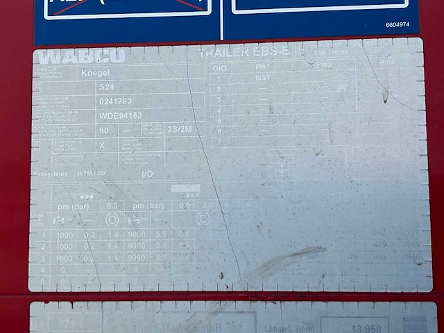 2019 kögel sn 24 schuifzeiloplegger - afbeelding 10 van  26