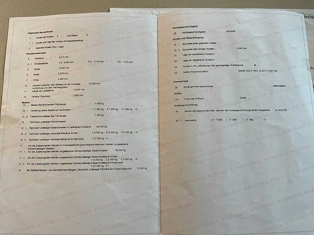 2019 kögel sn 24 schuifzeiloplegger - afbeelding 18 van  26