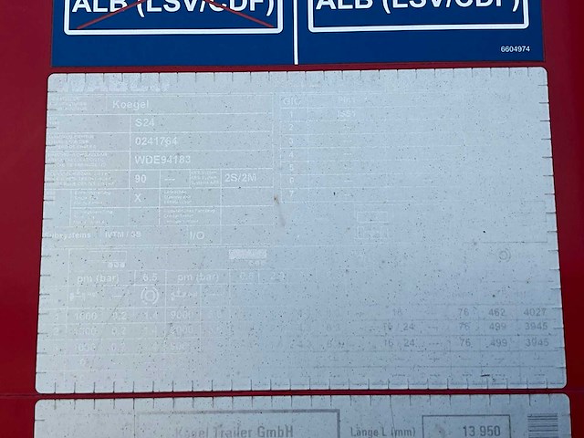 2019 kögel sn 24 schuifzeiloplegger - afbeelding 8 van  21