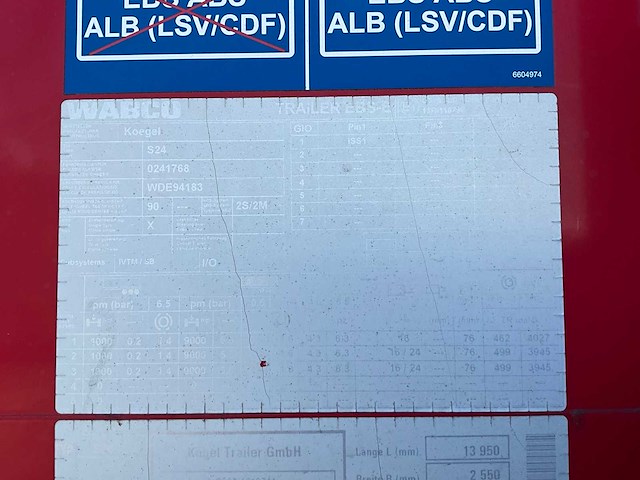 2019 kögel sn 24 schuifzeiloplegger - afbeelding 11 van  27