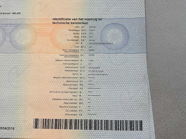 2019 kögel sn 24 schuifzeiloplegger - afbeelding 15 van  27