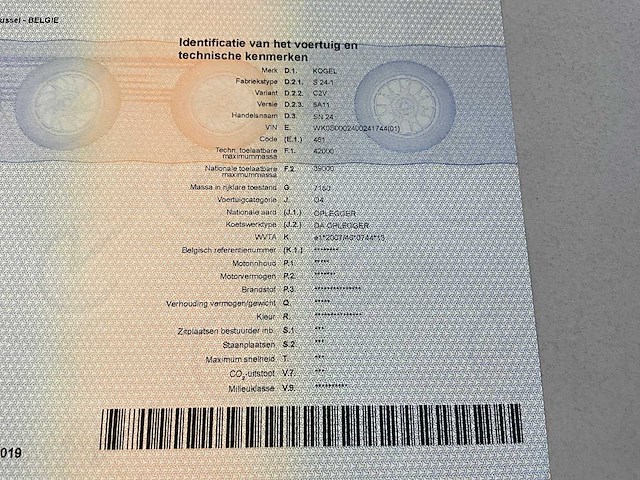 2019 kögel sn 24 schuifzeiloplegger - afbeelding 16 van  27