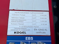 2019 kögel sn 24 schuifzeiloplegger - afbeelding 12 van  23