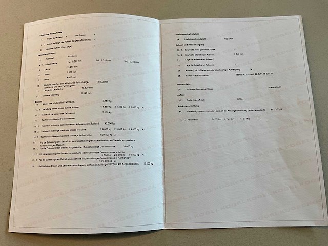 2019 kögel sn 24 schuifzeiloplegger - afbeelding 18 van  23