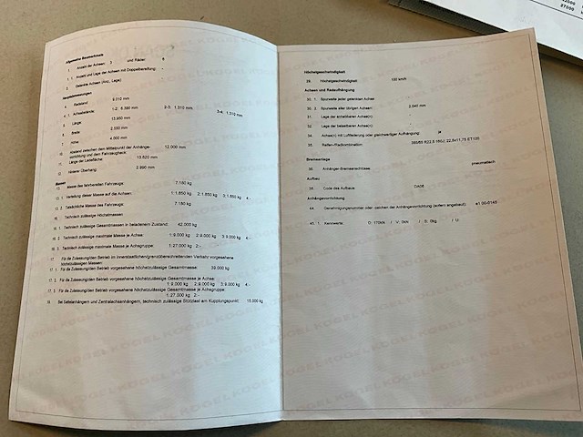 2019 kögel sn 24 schuifzeiloplegger - afbeelding 14 van  23
