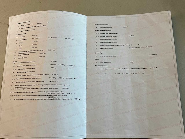 2019 kögel sn 24 schuifzeiloplegger - afbeelding 21 van  30