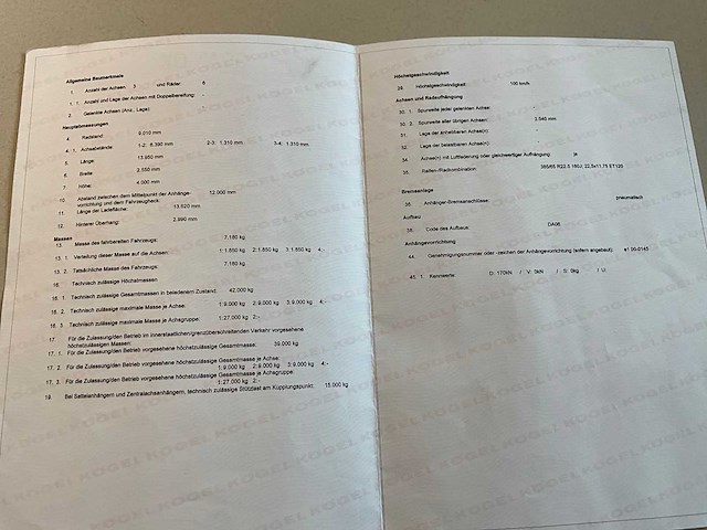 2019 kögel sn 24 schuifzeiloplegger - afbeelding 14 van  23