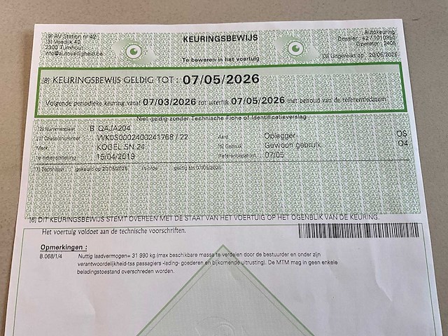 2019 kögel sn 24 schuifzeiloplegger - afbeelding 15 van  23