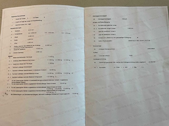 2019 kögel sn 24 schuifzeiloplegger - afbeelding 21 van  29