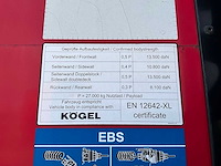 2019 kögel sn 24 schuifzeiloplegger - afbeelding 12 van  30