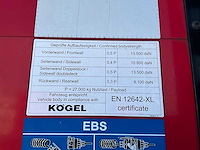 2019 kögel sn 24 schuifzeiloplegger - afbeelding 12 van  30