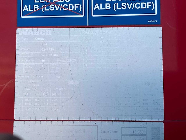 2019 kögel sn 24 schuifzeiloplegger - afbeelding 13 van  30