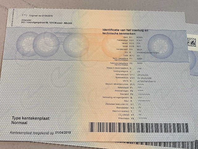 2019 kögel sn 24 schuifzeiloplegger - afbeelding 21 van  29