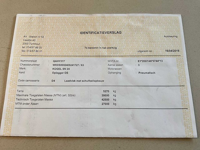 2019 kögel sn 24 schuifzeiloplegger - afbeelding 3 van  29